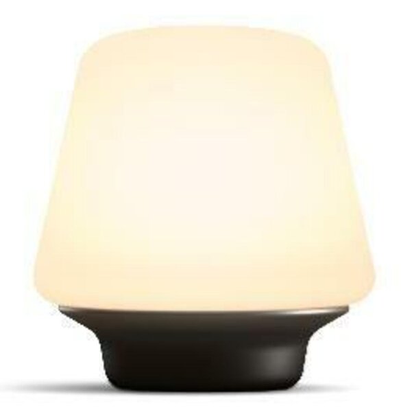 PHILIPS HUE Hue White Ambiance Stolní lampa Philips Wellness BT 8719514341418 LED E27 1x6W 806lm 2200-6500K 230V, bílo-černá s dálkovým ovladačem a Bluetooth