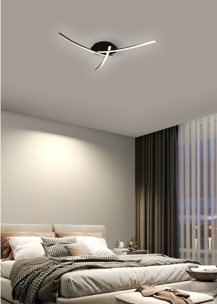 Brilagi - LED Stropní svítidlo STRIPES LED/24W/230V černá