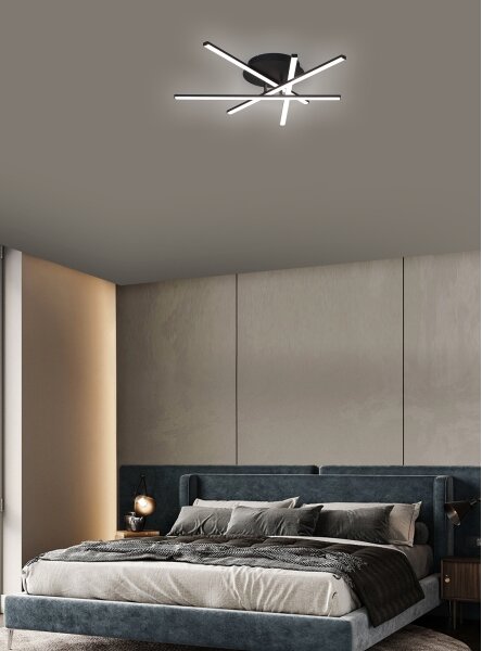 Brilagi - LED Stropní svítidlo STRIPES LED/40W/230V černá