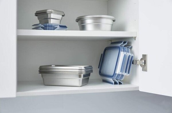 Tefal - Dóza na potraviny 0,8 l MSEAL STEEL modrá/nerez