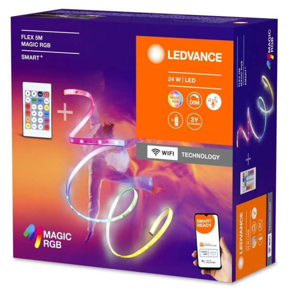 Ledvance - LED RGB Stmívatelný pásek SMART+ MAGIC FLEX 5m LED/24W/230V Wi-Fi+DO