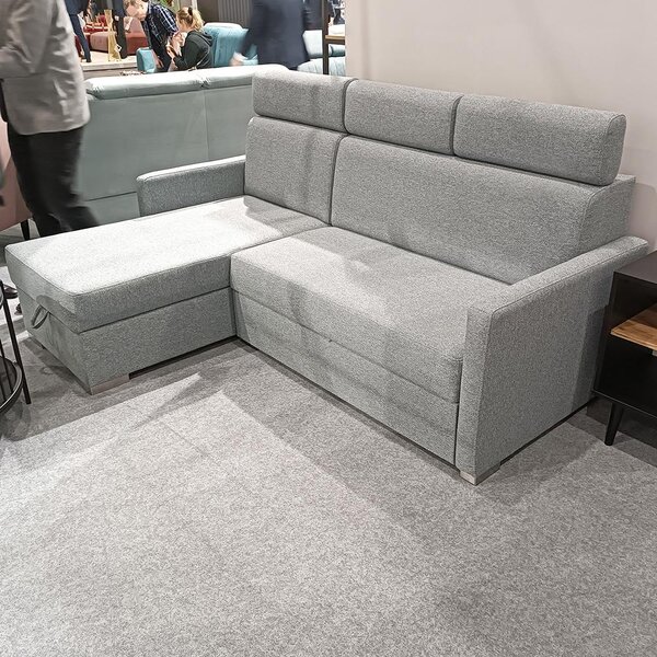 Malá sedací souprava HUGO MINI | 160x217 cm | rozkládací s úložným prostorem | VÝBĚR TKANIN