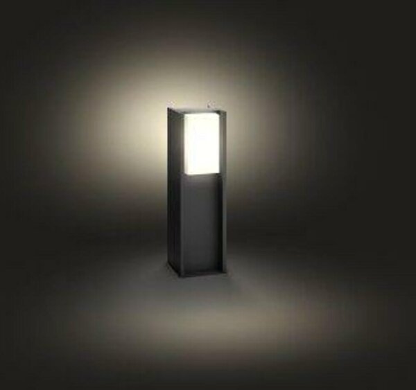 PHILIPS HUE Hue White venkovní sloupkové svítidlo Philips Turaco 16473/93/P0 antracitové, 2700K, 40cm