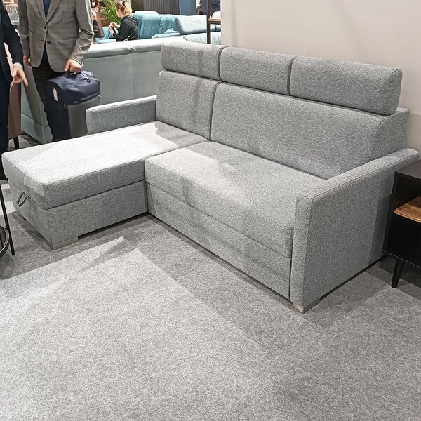 Malá sedací souprava HUGO MINI | 160x217 cm | rozkládací s úložným prostorem | VÝBĚR TKANIN