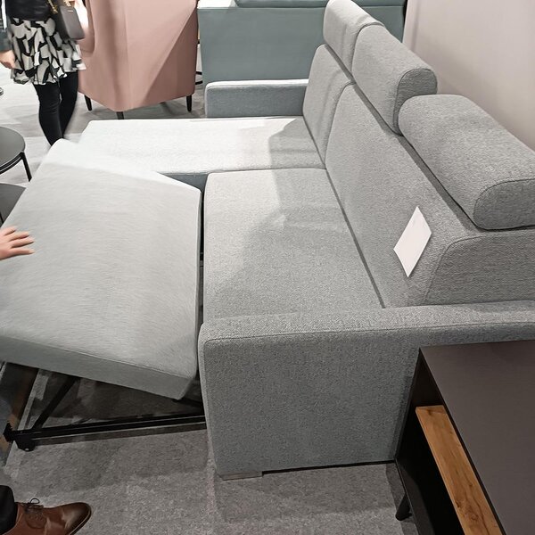 Malá sedací souprava HUGO MINI | 160x217 cm | rozkládací s úložným prostorem | VÝBĚR TKANIN
