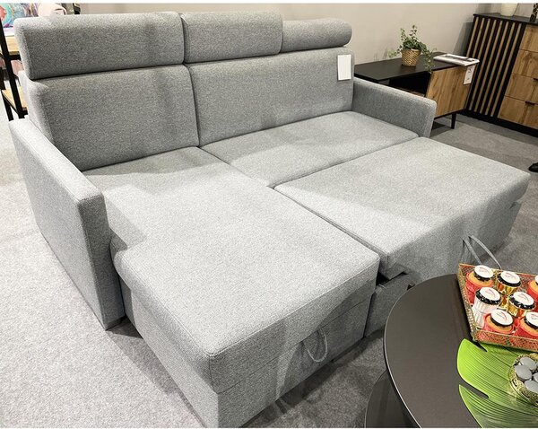 Malá sedací souprava HUGO MINI | 160x217 cm | rozkládací s úložným prostorem | VÝBĚR TKANIN