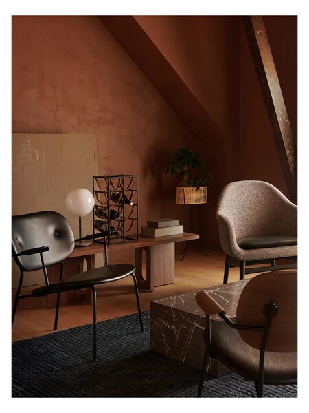Stojan na víno Umanoff Black Steel Leather Audo Copenhagen