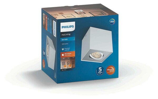 LED Bodové svítidlo Philips Box 50491/31/P0 bílé 1x4,5W