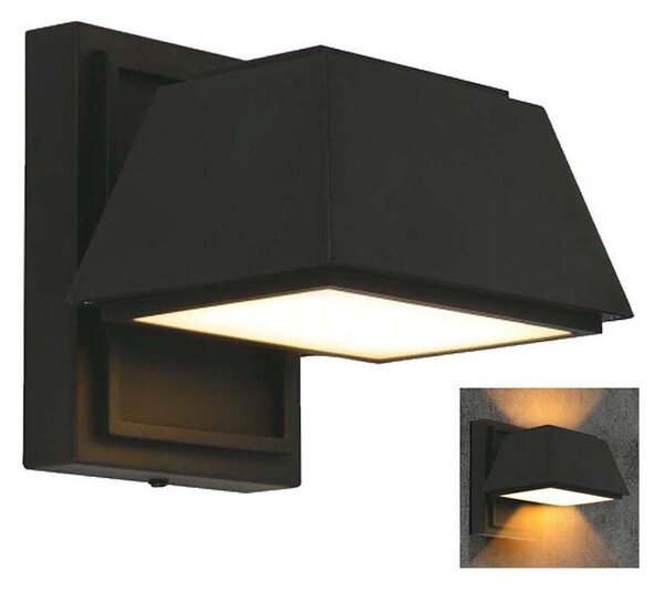 LED Venkovní nástěnné svítidlo LED/15W/230V IP65 4000K černá