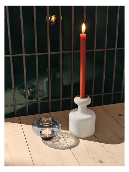 Skleněný svícen Plunta White Marimekko