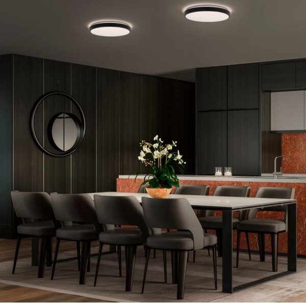 Ledvance - LED Stropní svítidlo ORBIS LONDON LED/36W/230V černá