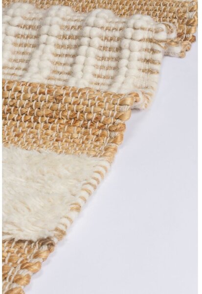 Flair Rugs, Běhoun Jubilant Medina Jute Natural/Ivory, 60x230, béžová, ložnice