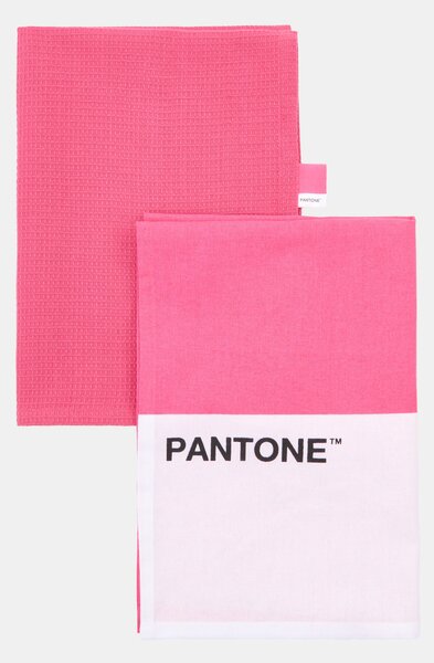 Sinsay - Sada 2 kuchyňských utěrek Pantone - fuchsiová