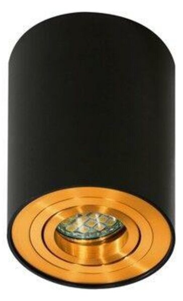 Stropní bodové přisazené svítidlo AZzardo Bross 1 black/gold AZ2955 GU10 1x50W IP20 9,6cm černo-zlaté