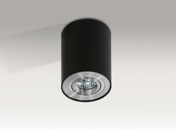 Stropní bodové přisazené svítidlo AZzardo Bross 1 black/aluminium AZ0779 GU10 1x50W IP20 9,6cm černo-hliníkové