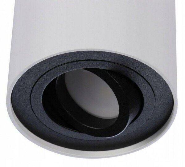 Stropní bodové přisazené svítidlo AZzardo Bross 1 white/black AZ1436 GU10 1x50W IP20 9,6cm bílo-černé
