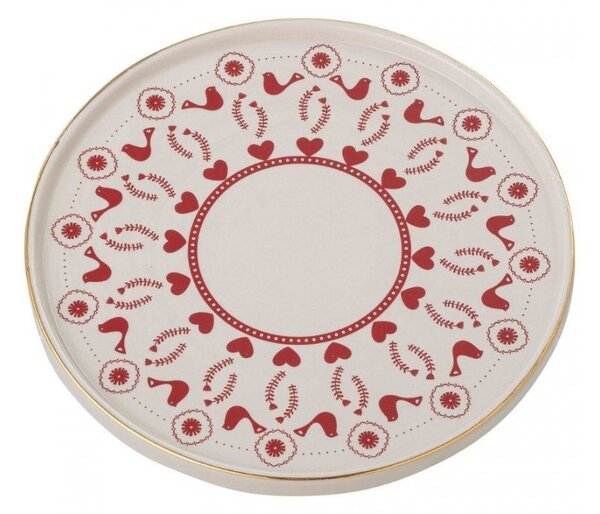 Keramický podnos na dort Jolly Cake Tray 26 cm Bloomingville
