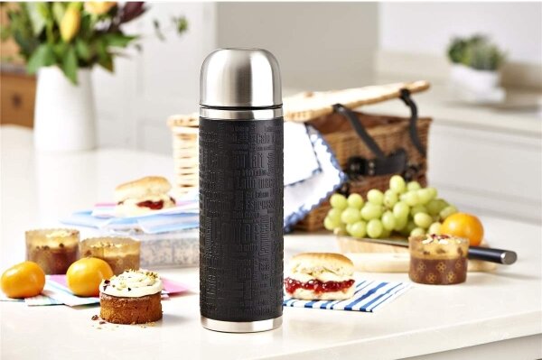 Tefal - Termoska s hrníčkem 0,5 l SENATOR nerez/černá