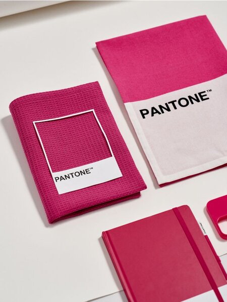 Sinsay - Sada 2 kuchyňských utěrek Pantone - fuchsiová