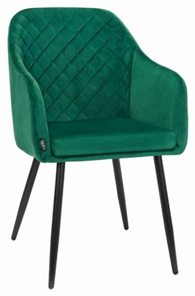 Sametová židle Moscow zelená