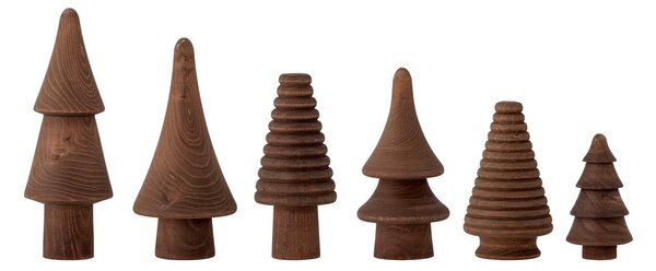 Dekorace stromečky Ash Brown - set 6 ks Bloomingville