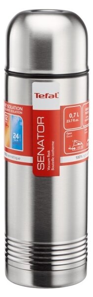Tefal - Termoska s hrníčkem 0,7 l SENATOR nerez