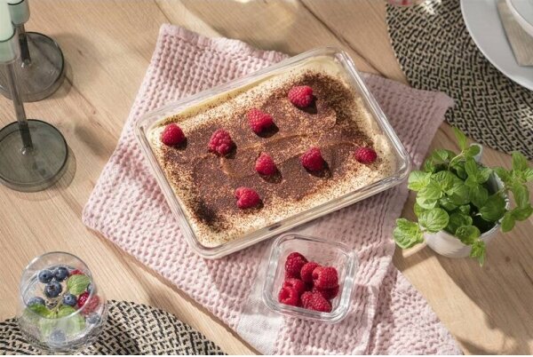Tefal - Dóza na potraviny 2 l MSEAL GLASS červená/sklo