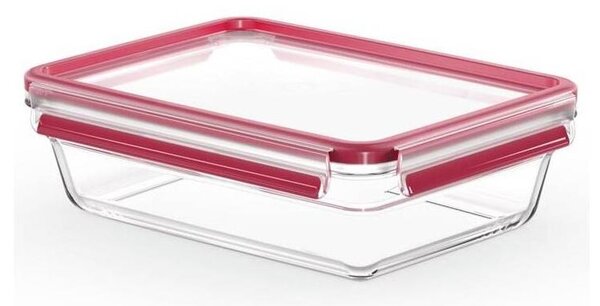 Tefal - Dóza na potraviny 2 l MSEAL GLASS červená/sklo