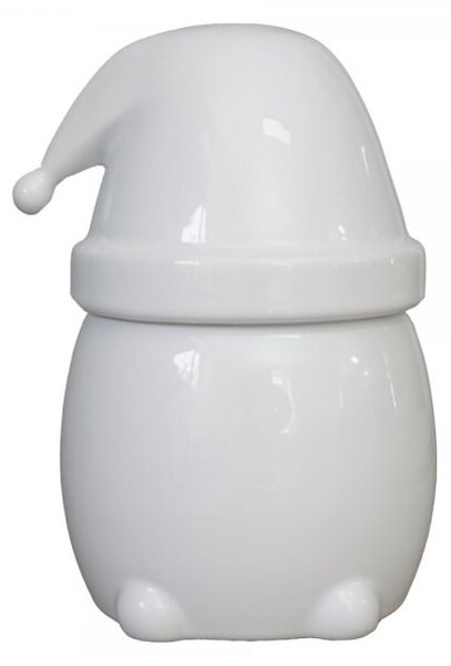 Keramická dóza Eating Santa White 18 cm DBKD