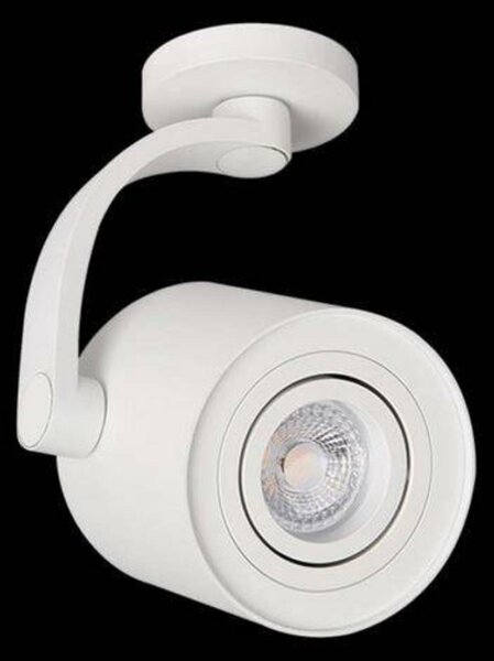 Stropní bodové přisazené svítidlo AZzardo Bross Arm white AZ3498 GU10 1x35W IP20 10cm bílé