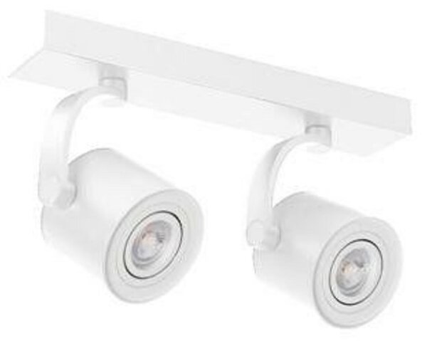 Stropní bodové přisazené svítidlo AZzardo Bross Arm 2 white AZ3502 GU10 2x35W 37cm IP20 bílé