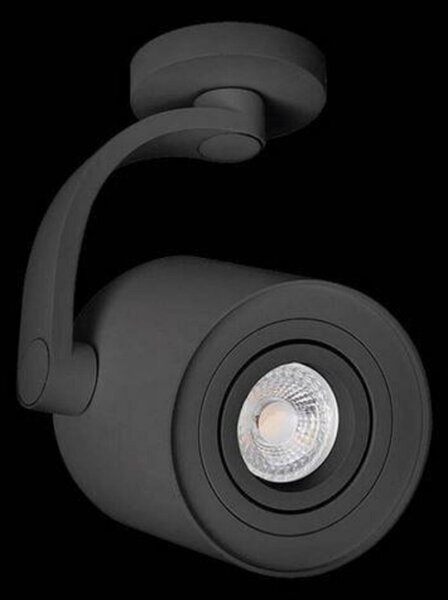 Stropní bodové přisazené svítidlo AZzardo Bross Arm black AZ3499 GU10 1x35W IP20 černé