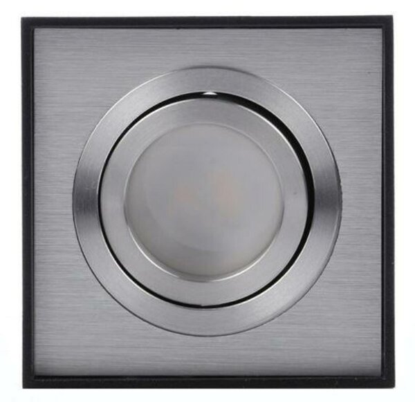 Stropní bodové přisazené svítidlo AZzardo Eloy 1 black/aluminium AZ0930 GU10 1x50W IP20 9,5cm hranaté černo-hliníkové