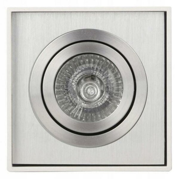 Stropní bodové přisazené svítidlo AZzardo Eloy 1 white/aluminium AZ0872 GU10 1x50W IP20 9,5cm hranaté bílo-hliníkové