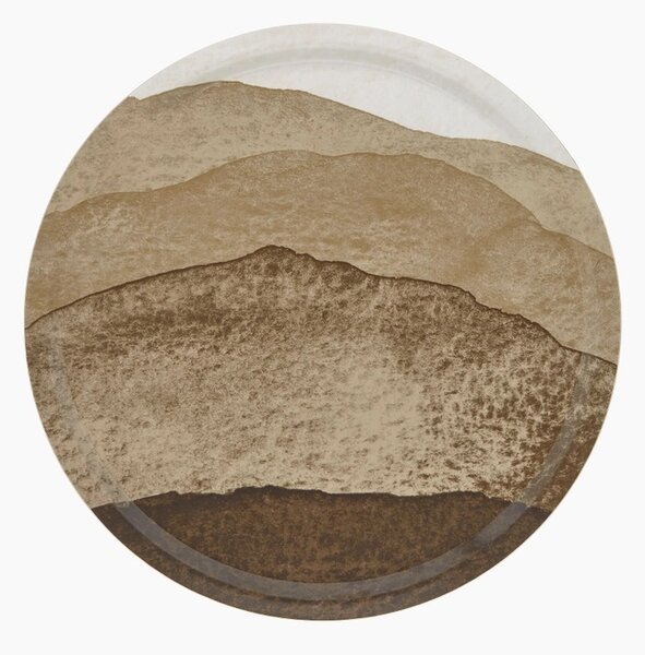 Kulatý podnos Joiku Beige 46 cm Marimekko