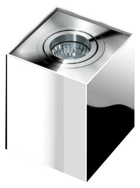 Stropní bodové přisazené svítidlo AZzardo Eloy 1 chrome AZ0873 GU10 1x50W IP20 9,5cm hranaté chromové