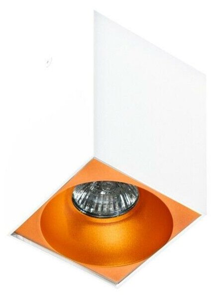 Stropní bodové přisazené svítidlo AZzardo Hugo white AZ0827 GU10 1x50W IP20 9,5cm hranaté bílé