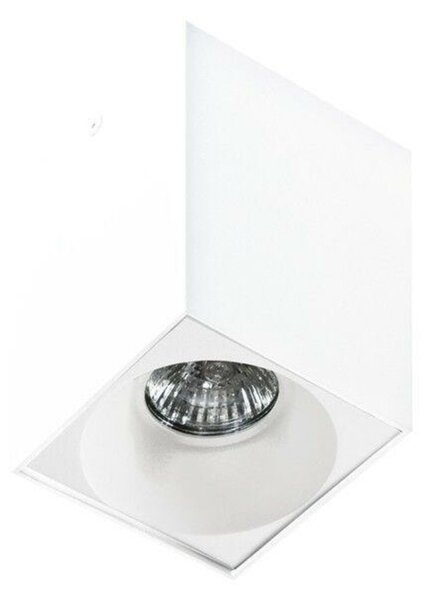 Stropní bodové přisazené svítidlo AZzardo Hugo white AZ0827 GU10 1x50W IP20 9,5cm hranaté bílé