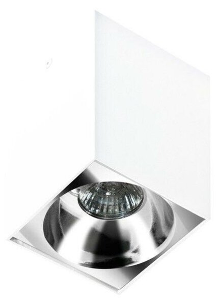 Stropní bodové přisazené svítidlo AZzardo Hugo white AZ0827 GU10 1x50W IP20 9,5cm hranaté bílé