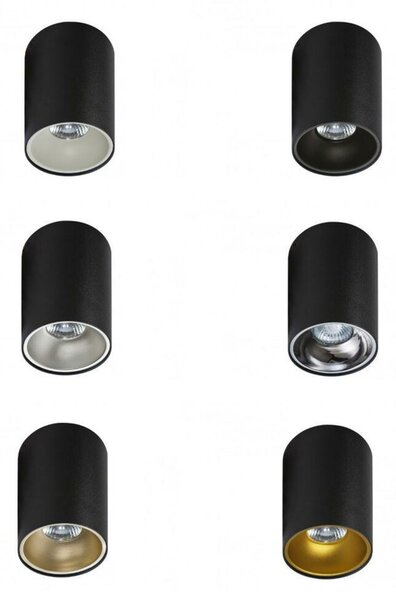 Stropní bodové přisazené svítidlo AZzardo Remo black AZ0818 GU10 1x50W IP20 9,5cm kulaté černé