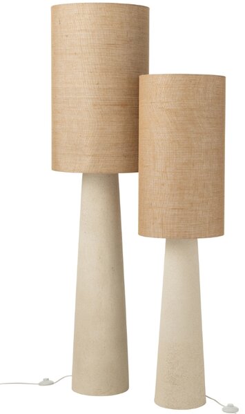 -25 % Dny MOMENTI– J-line Bílá stojací lampa Ava 168,5 cm