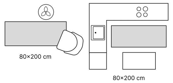 Pratelný běhoun 80x200 cm Blocks of Fun – Vitaus