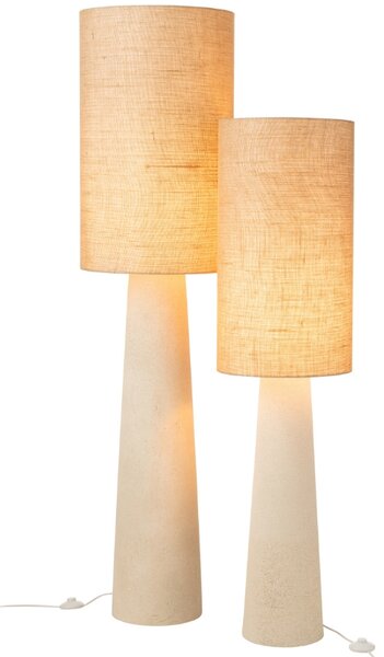 -25 % Dny MOMENTI– J-line Bílá stojací lampa Ava 168,5 cm