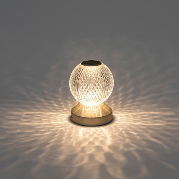 Aigostar-LED Stmívatelná nabíjecí lampa LED/1W/5V 2700/4000/6500K 1800mAh 13,5cm