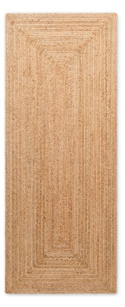 Oboustranný/ručně tkaný jutový běhoun v přírodní barvě 80x200 cm Juno – Hanse Home