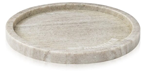 Mramorový podnos Marble Round Brown 22 cm Humdakin