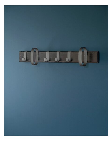 Věšák Fluke Black Stained Oak 75 cm Novoform