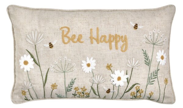 Dekorační polštář 30x50 cm Bee Happy – Catherine Lansfield