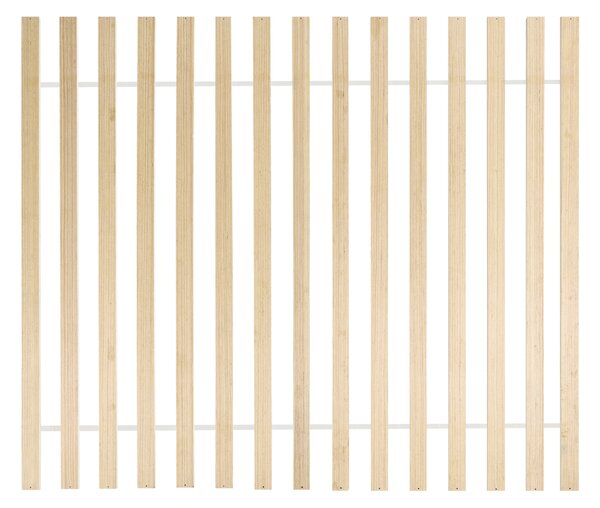Postel Borovicové dřevo MADONE 160 x 200 cm Bílá