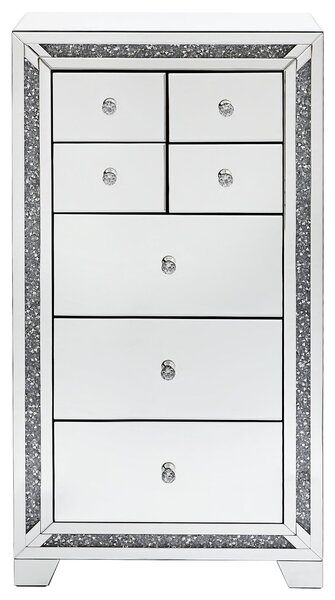KOMODA, barvy stříbra, 65,5/120/40,5 cm Xora - Široké komody